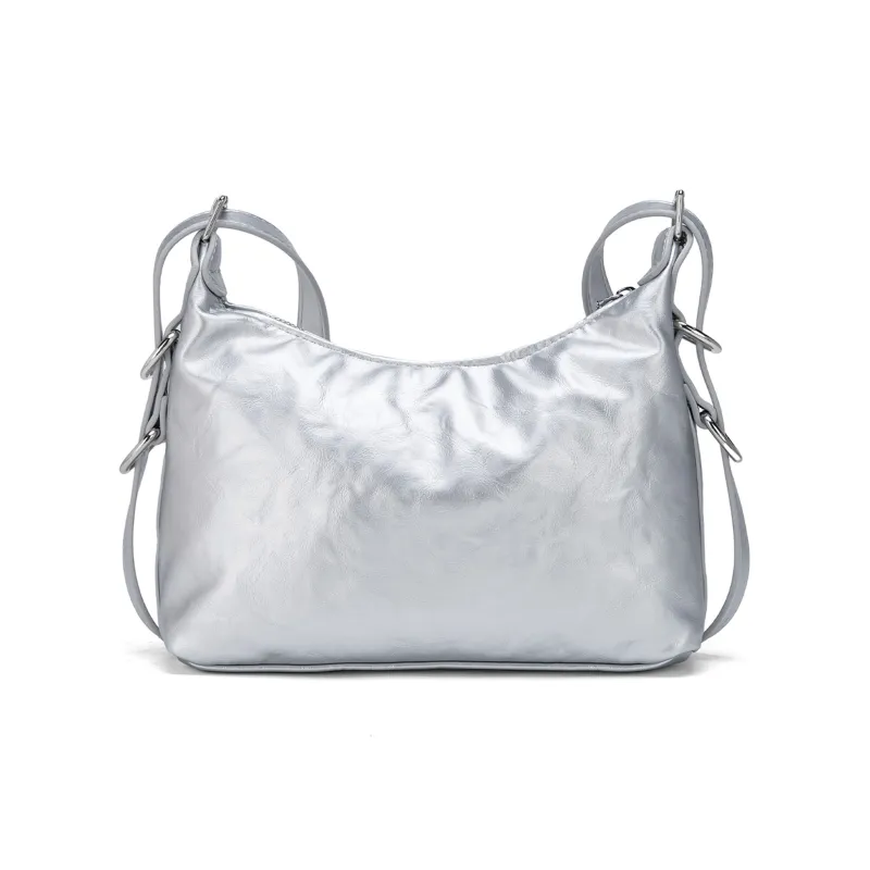 UNITE STAR PU Crossbody Bag Shoulder Bag Regular Women's Silver/White/Black-19