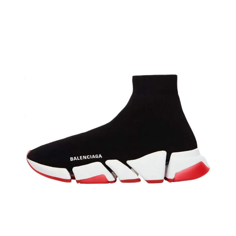 Balenciaga Speed 2.0 Bicolor Transparent Red Sole Women's-0
