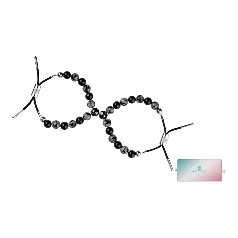 Rastaclat Black Agate Bracelets Unisex-11