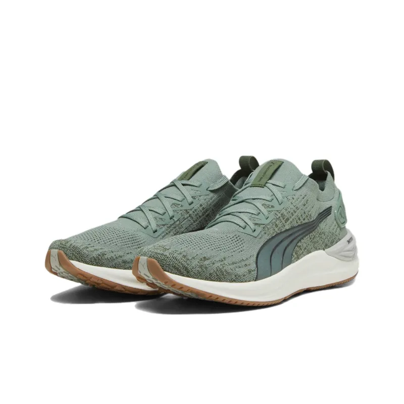 PUMA Electrify Nitro 3 Slip Resistant Low Top Running Shoes Men's Green-2