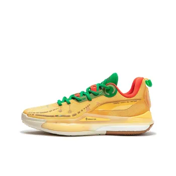 361° DVD2 Adventurer Cushioning Anti Slip And Wear Resistant Low Top Basketball Shoes Men's Cheese Yellow