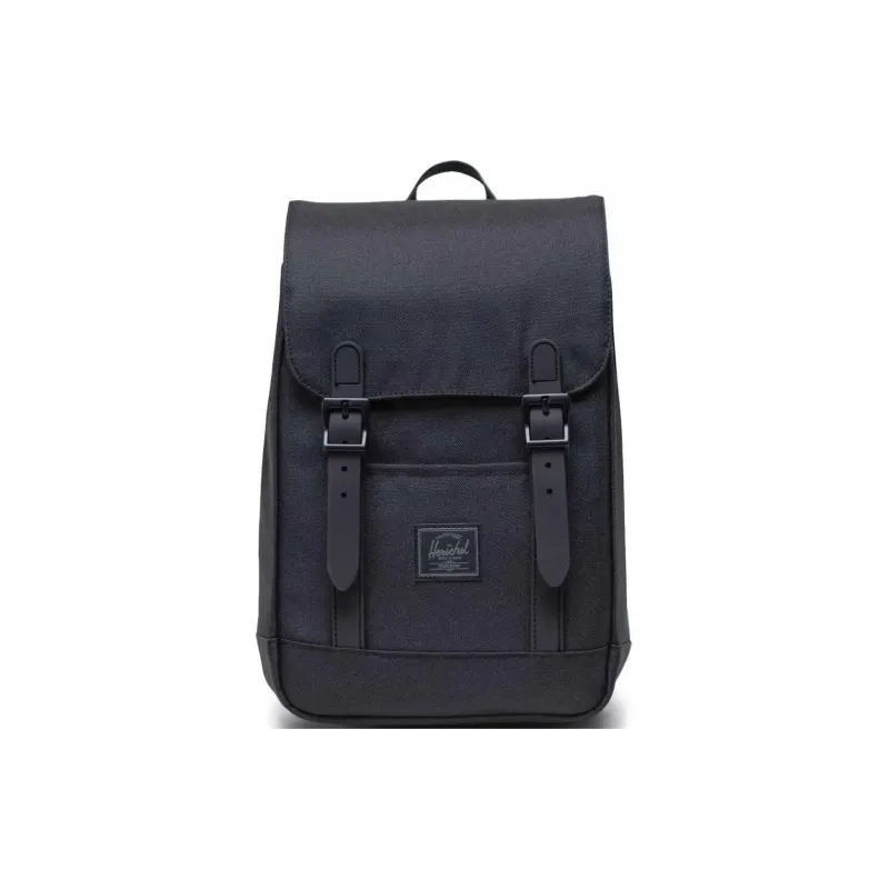 Herschel Recycled Material Backpack Mini Unisex Black-0