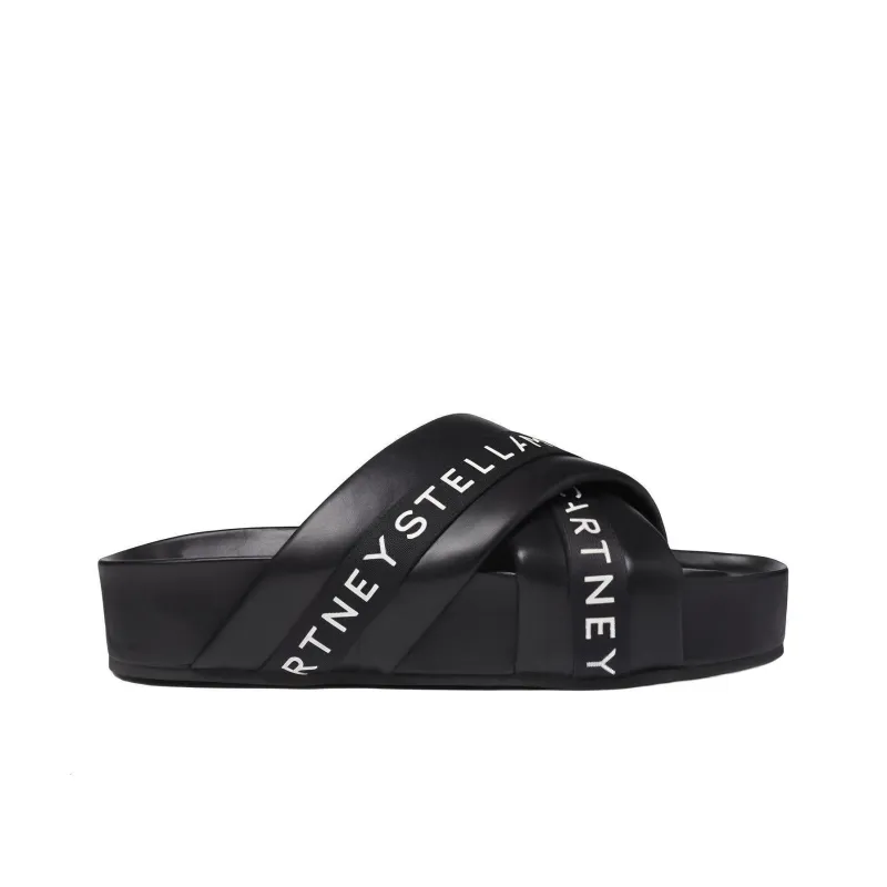 Stella McCartney Logo Tape Platform Sandals-1