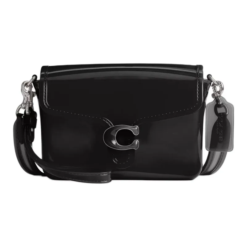 COACH Polyvinyl Chloride Jelly Bag Shoulder Bag Crossbody Bag Small Size Women's Black-0