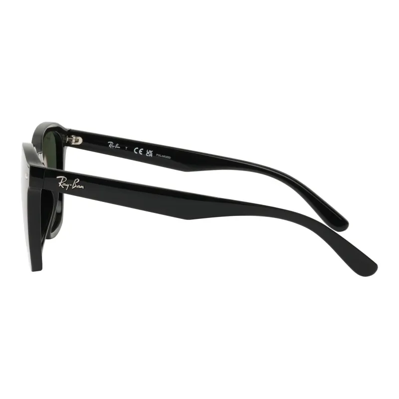 RayBan Plate Frame Injection Molding Square Sunglasses Unisex Black-2