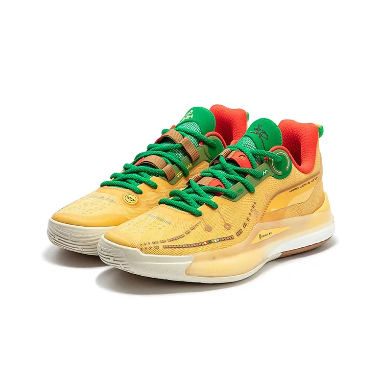 361° DVD2 Adventurer Cushioning Anti Slip And Wear Resistant Low Top Basketball Shoes Men's Cheese Yellow-2