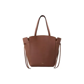 Mulberry Grained Calfskin Tote Bag Shopping Bag Shoulder Bag Handbag Women's Bright Umber