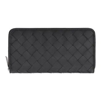 Bottega Veneta Intrecciato Zip Around Wallet