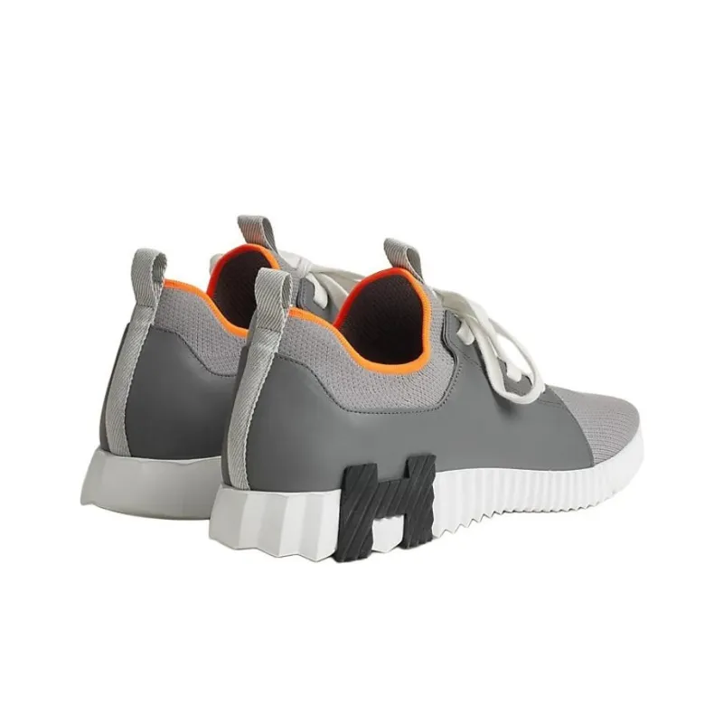 HERMES Depart Low Top Casual Shoes Men's Gray-2