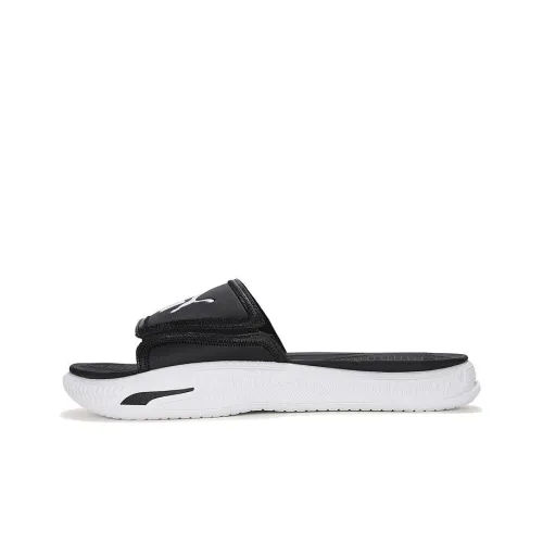 PUMA Softride Slide Slippers Unisex Black/White