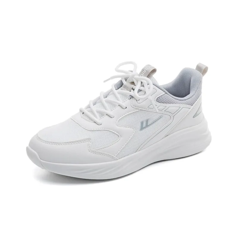 Warrior Breathable And Lightweight Low Top Casual Running Shoes Unisex White Gray-1