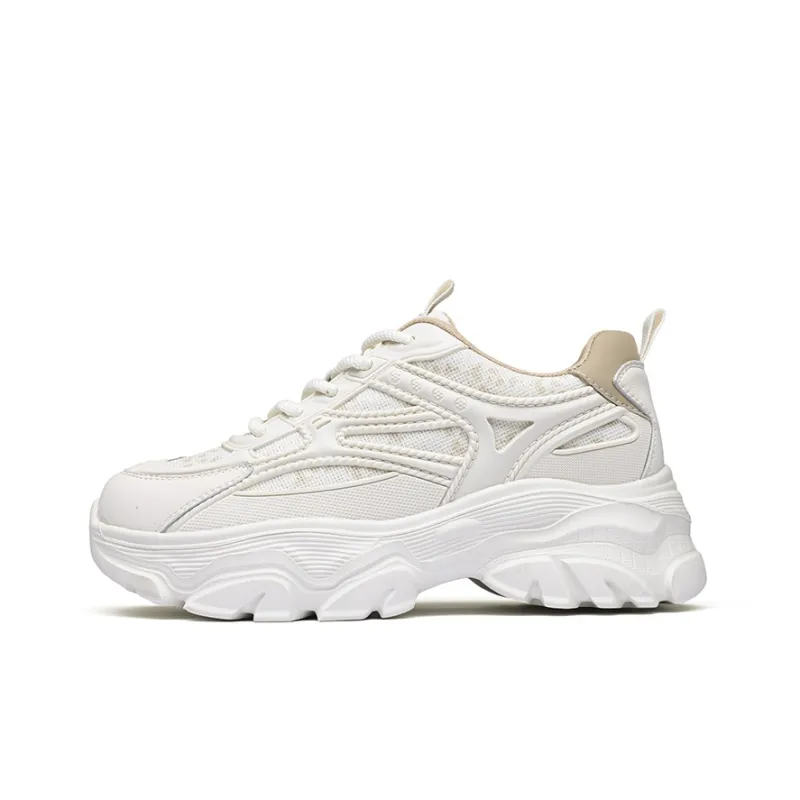 QIAONAI Abrasion-Resistant Low-Top Chunky Sneakers Women's-1