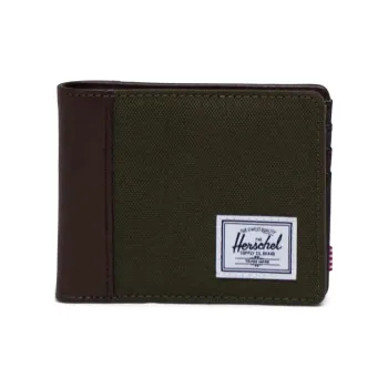Herschel EcoSystem™ 600D Fabric Wallet Unisex Ivy Green Chrysanthemum Coffee