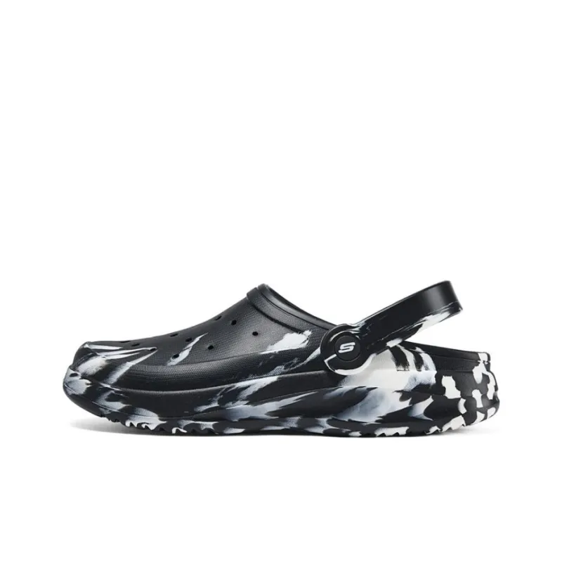 Skechers Foamies Clogs Men's Black White-0