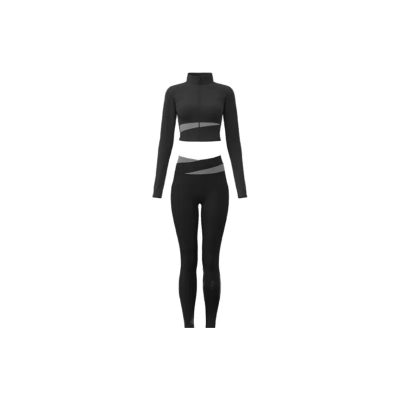 SINGLELADY Yoga Sets Unisex Black Purple Blue White-4