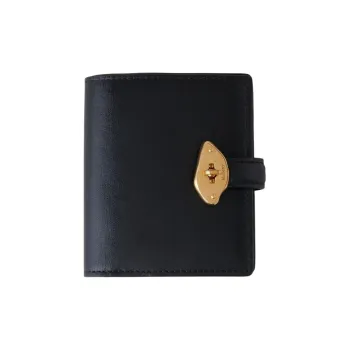 Mulberry Glossy Leather Wallet Women's Black