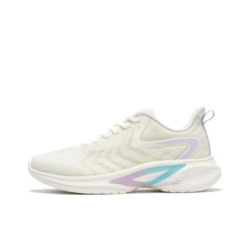 361° Cushioning Lightweight Low Top Running Shoes Women's White Purple-0