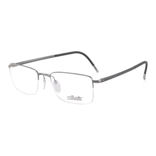 SILHOUETTE High Tech Titanium Browline Eyeglass Frames Men's Gray