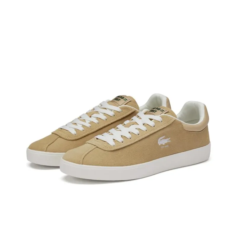 LACOSTE Low Top Skateboard Shoes Men's Brown-1