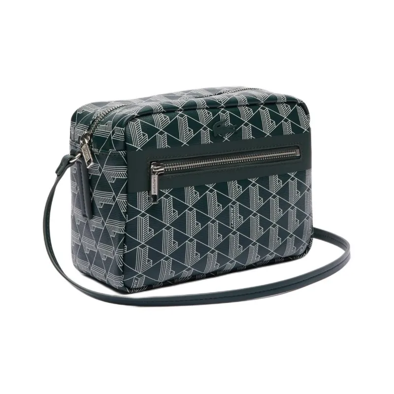 LACOSTE PVC Makeup Bag Women's Green-1