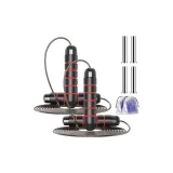 3m Extended Length Steel Wire Jump Rope (Includes 240g Full Weight) 2 Pack