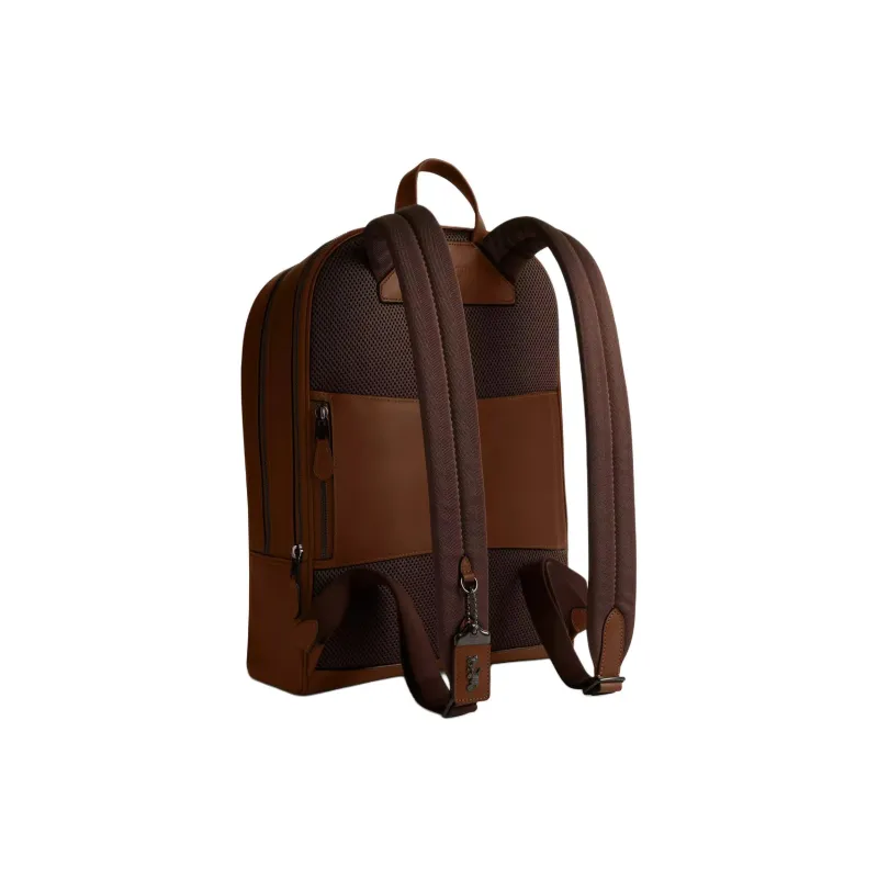COACH Gotham Glove Tanning Backpack Large Size Men's Saddle Brown-1