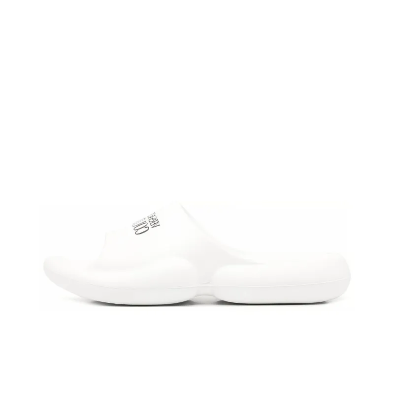 VERSACE JEANS Rubber Sole Slide Slippers Men's White-0
