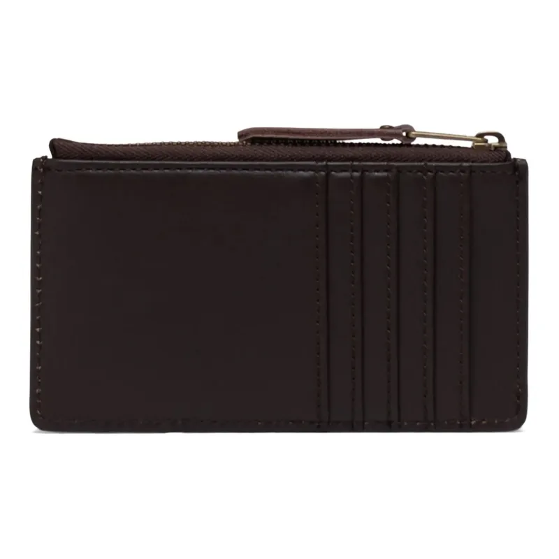 Herschel Leather Card Clip Wallets Card Holders Large Size Unisex Brown-2