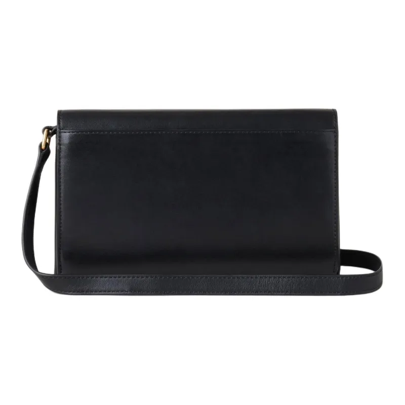 Mulberry Glossy Leather Shoulder Bag Crossbody Bag Wallet Women's Black-2