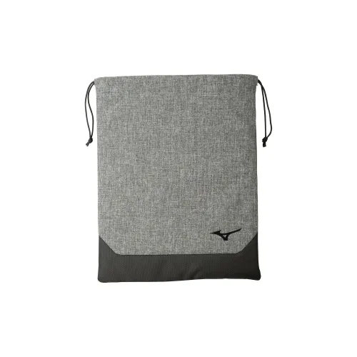 Mizuno Synthetic Fiber Shoe Bag Unisex Gray Heather