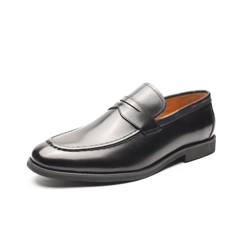 XIAOTOULANG Dress Shoes Men Low Top Black/Brown-6