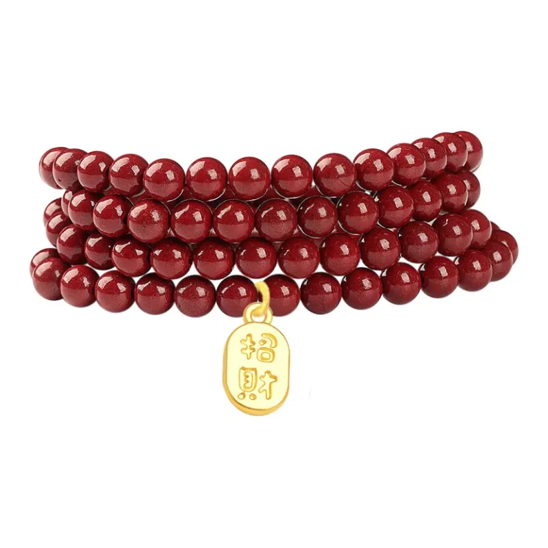 The Years Are Quiet Cinnabar Jade Bracelets Unisex-12