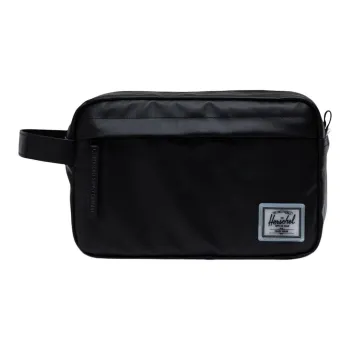 Herschel Recycled Fabric Makeup Bag, Toiletry Bag, Clutch Unisex Black