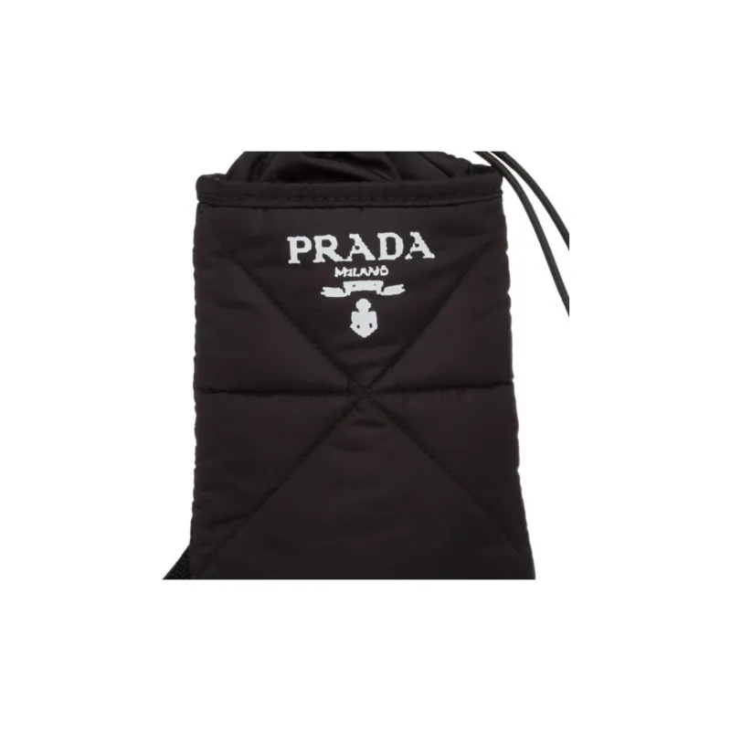 PRADA Fabric Laptop Bag Crossbody Bag Shoulder Bag Men's Black-3