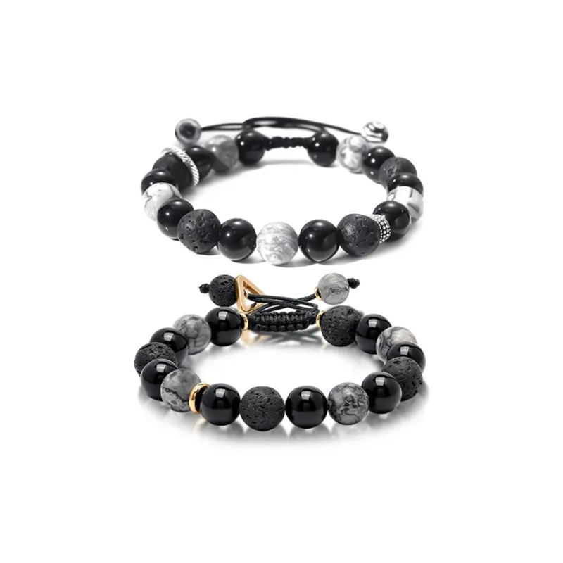 JUICY GRAPE Obsidian Bracelets Unisex-2