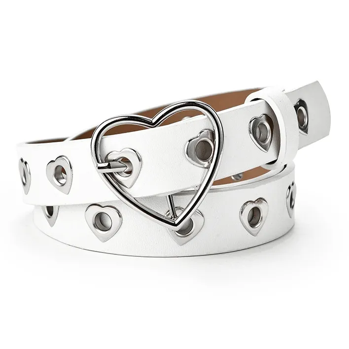 FUO Heart Shaped Cut Out Leather Belts Unisex-0
