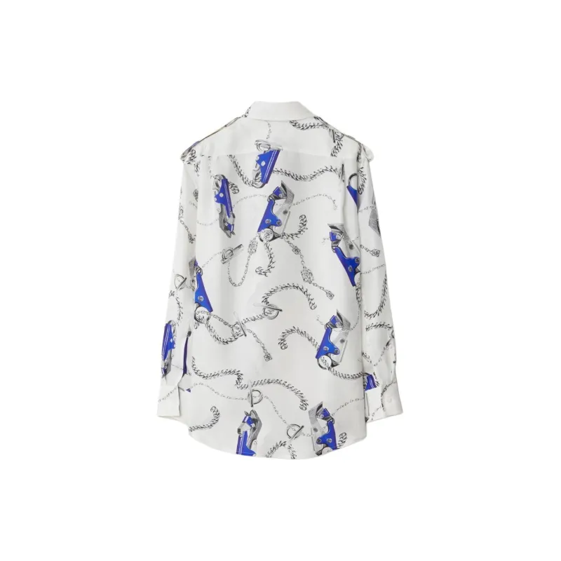 Burberry Knight Hardware print Silk Shirt-1