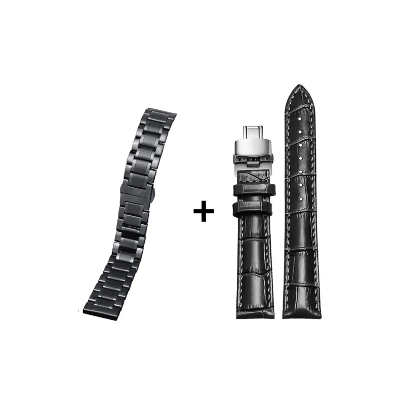 SHIRUI Casio Compatibility Watch Band 20mm/21mm Genuine Leather Material-30