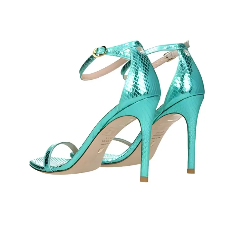 Stuart Weitzman/SW One Strap Sandals 10cm Women's Green-2