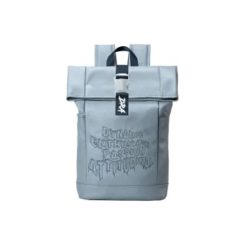 DRACONITE PU Students Backpack Regular Unisex Ice Blue Gray