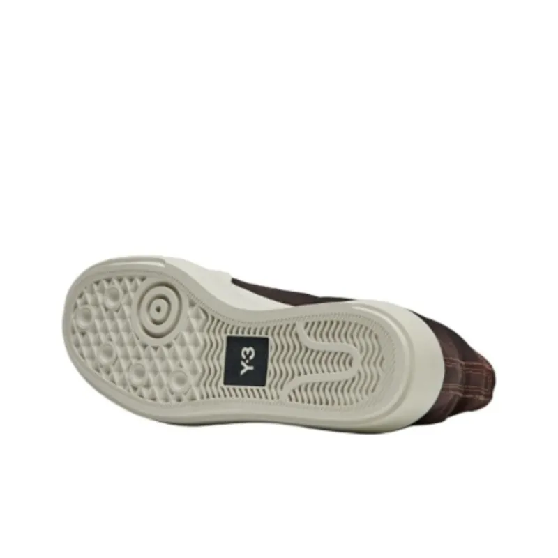 Y 3 Nizza High Top Skateboard Shoes Unisex Brown-5