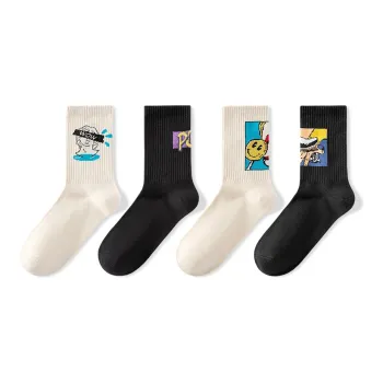 NAIER Mid Calf Socks Men's 4 Pack