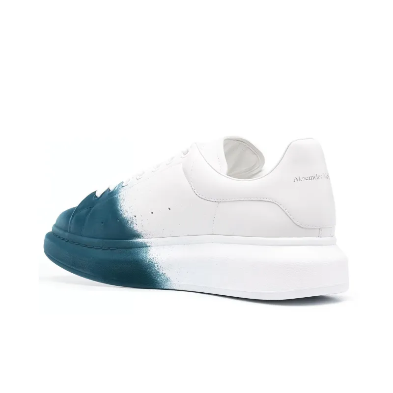 Alexander McQueen Oversized Two Tone White Emerald Green-3