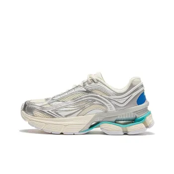 LiNing Aurora RENEW Cushioning Anti Slip And Wear Resistant Low Top Casual Shoes Women's Silver White