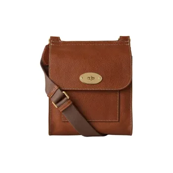 Mulberry Leather Handbag, Shoulder Bag, Crossbody Bag Trumpets Women's Umber