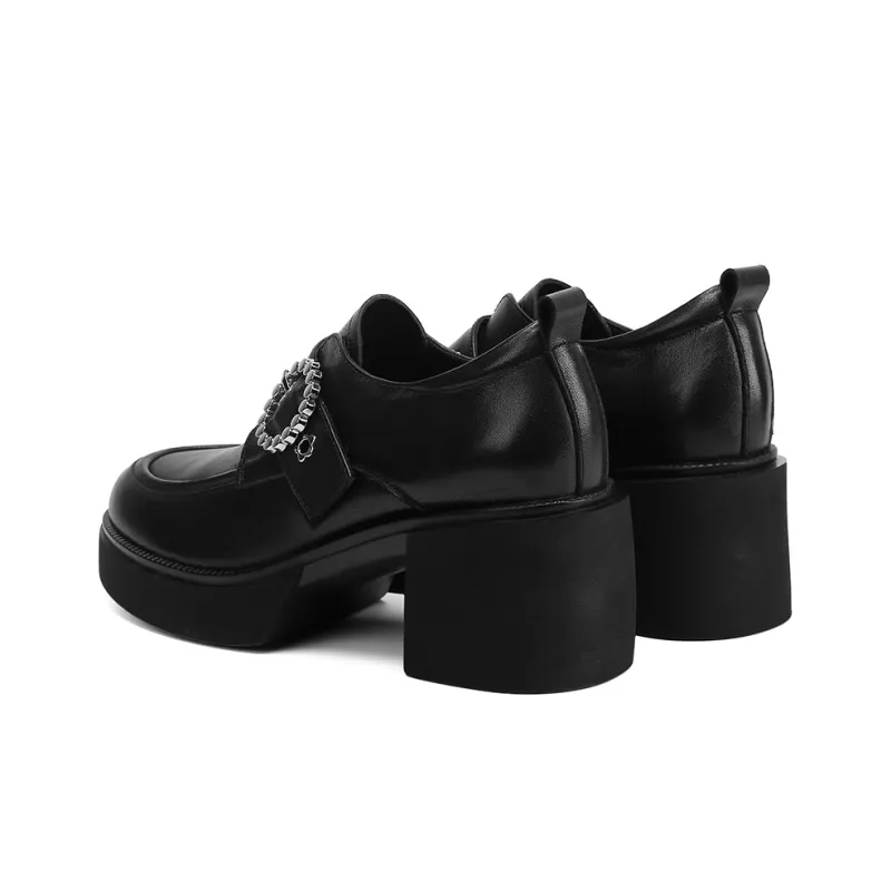 VEDULLAR Loafers Women's Black/Beige-2