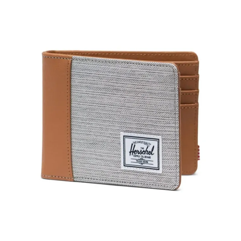 Herschel EcoSystem™ 600D Fabric Wallet Regular Unisex Light Gray With Brown Accents-1