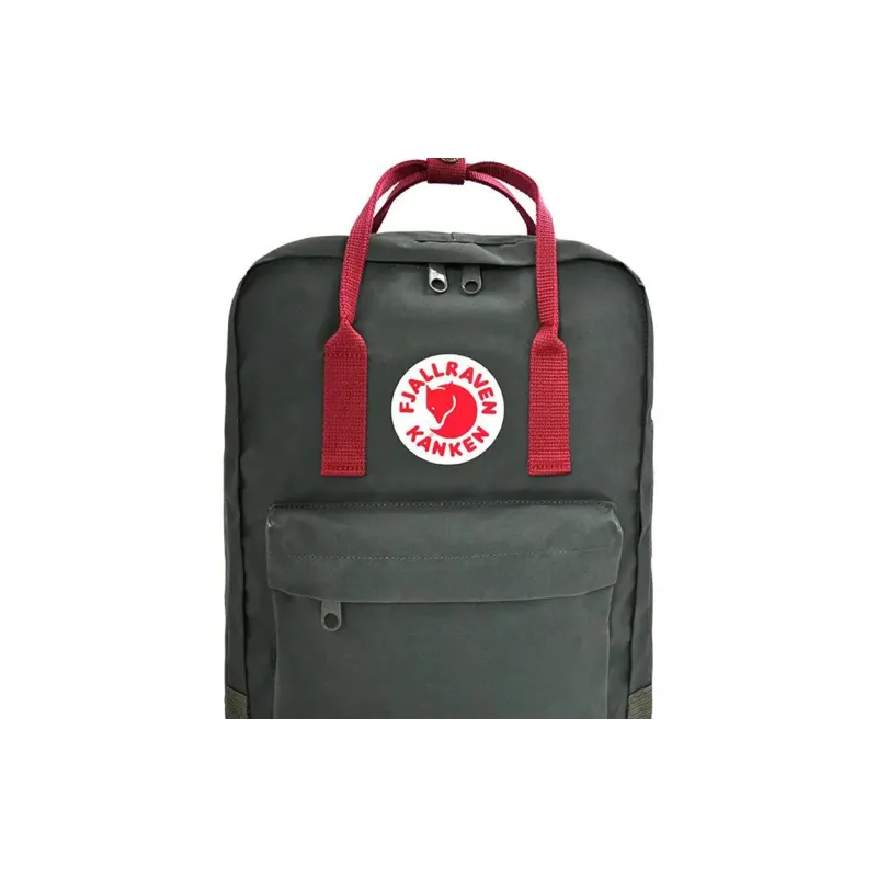 Fjallraven Kanken Vinylon Handbag Backpack Regular Unisex Forest Green Bull Red Multicolor-4