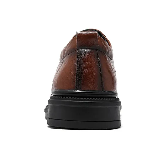 ZUWUDONG Dress Shoes Men Low Top Brown, Black-7
