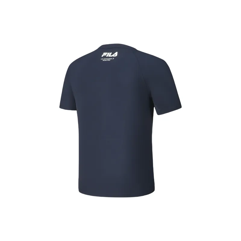 FILA Casual T Shirts Men's RD Royal Blue-2